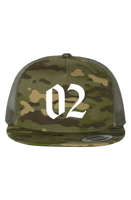02 Camo Green Trucker Cap